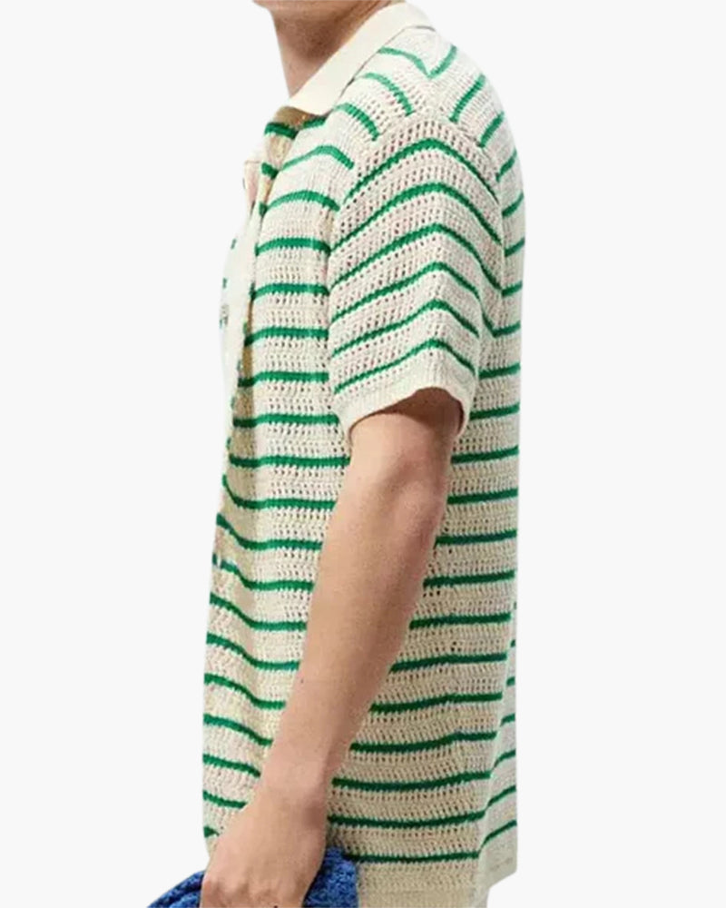 Camisa de Punto con Botones Marbella