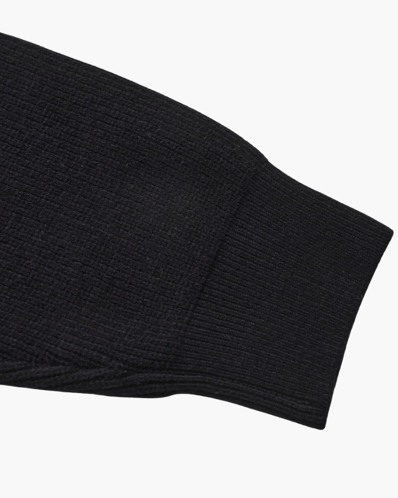 Pullover de Punto con Media Cremallera Refinado