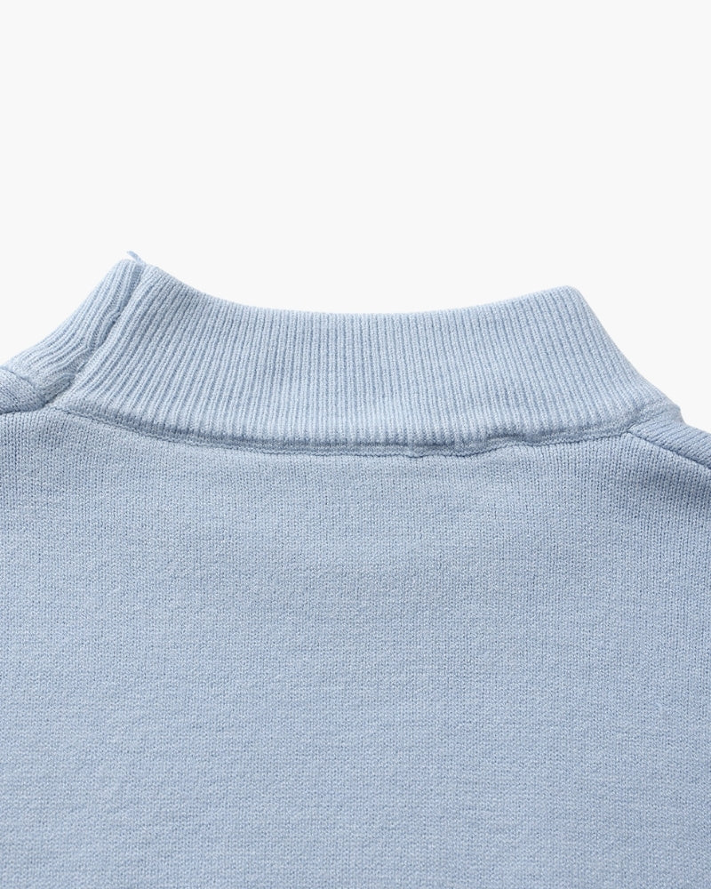 Jersey Esencial Acanalado de Cuello Falso