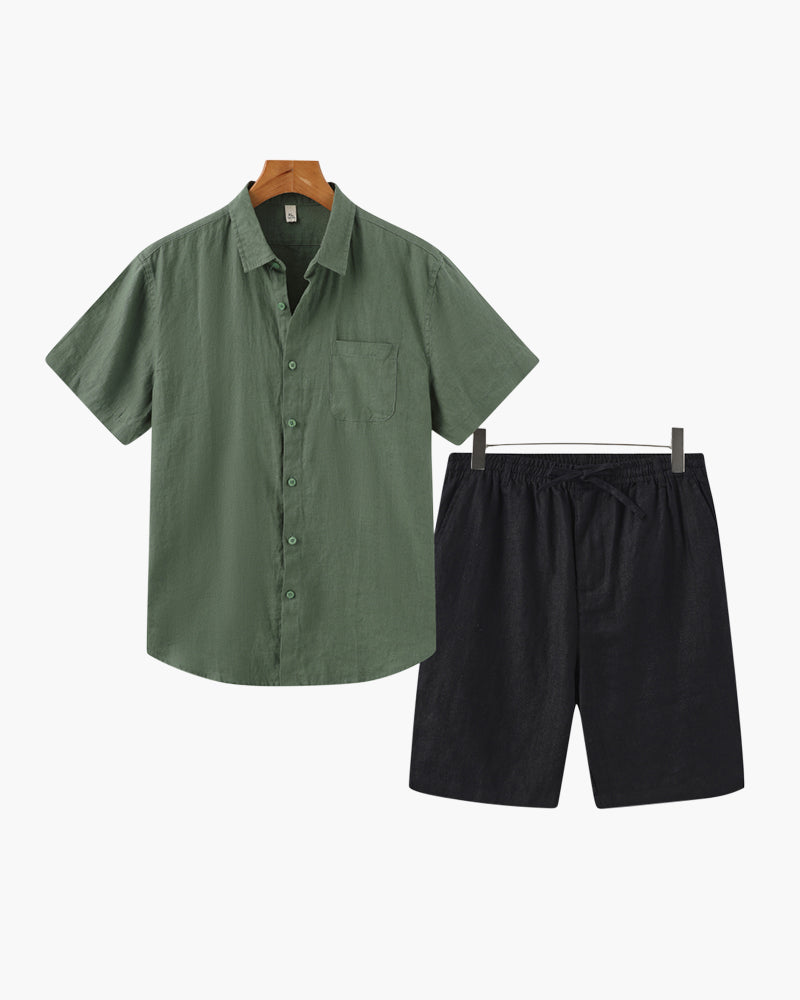Conjunto de Lino Old Money (Shorts)