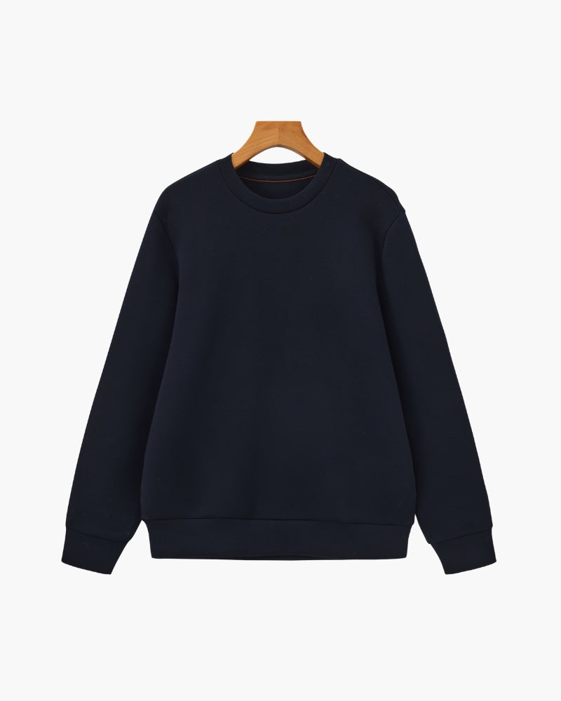 Sudadera Clásica de Mezcla Modal con Cuello Redondo