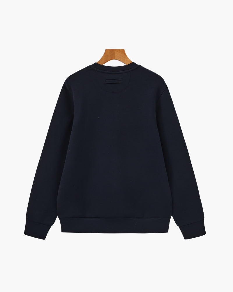Sudadera Clásica de Mezcla Modal con Cuello Redondo