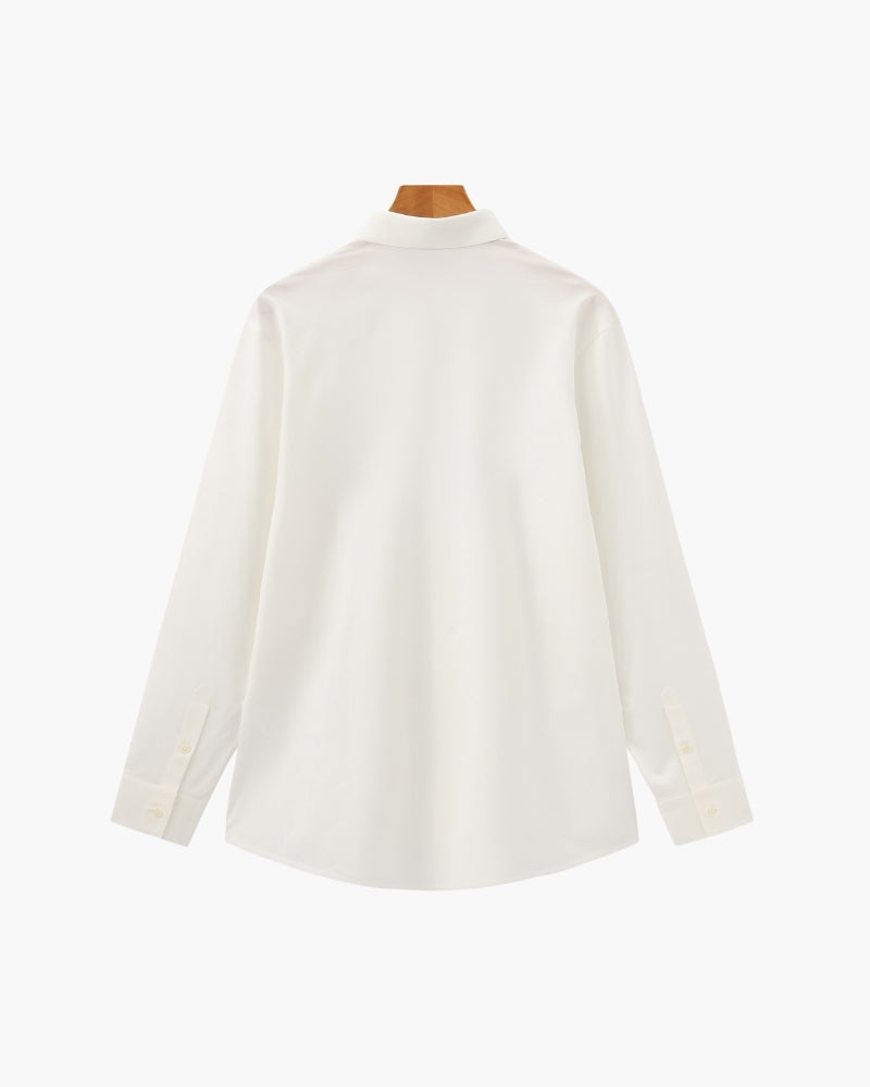 Camisa de Algodón Flex Entallada