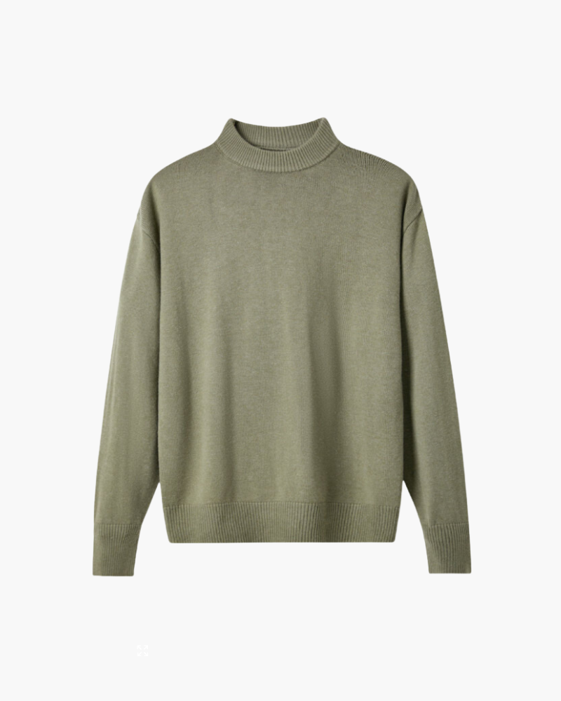 Jersey de Cuello Alto 100% Lana Premium