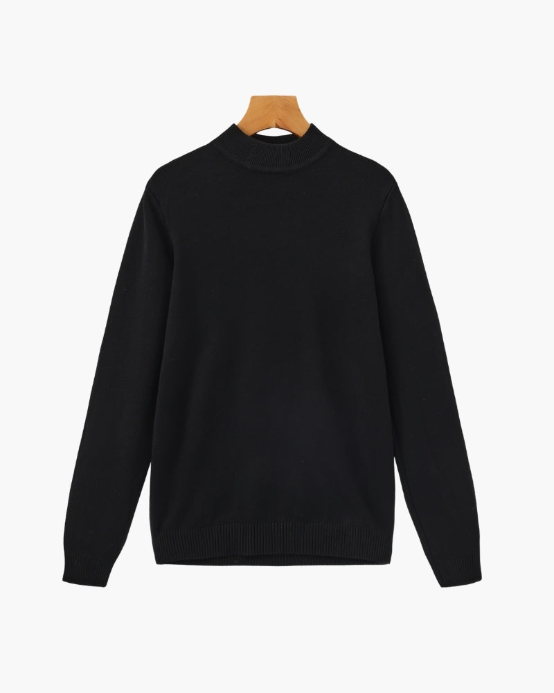 Jersey Esencial Acanalado de Cuello Falso