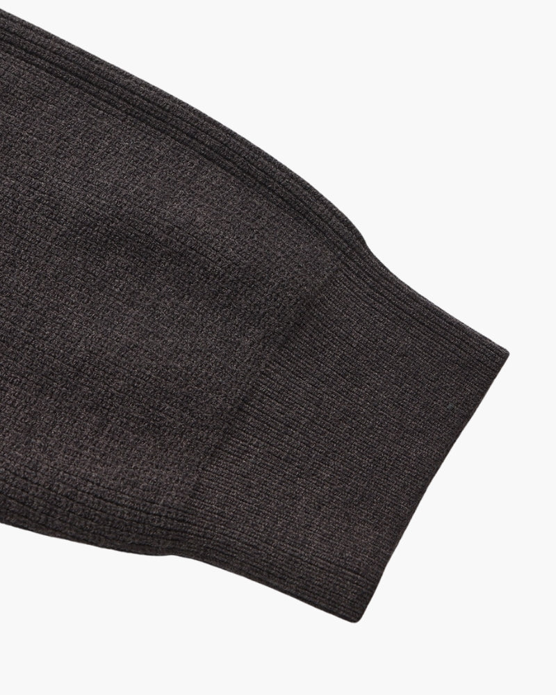 Pullover de Punto con Media Cremallera Refinado