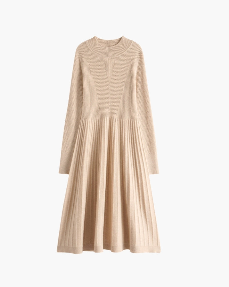 Vestido Acampanado de Cachemira Pura