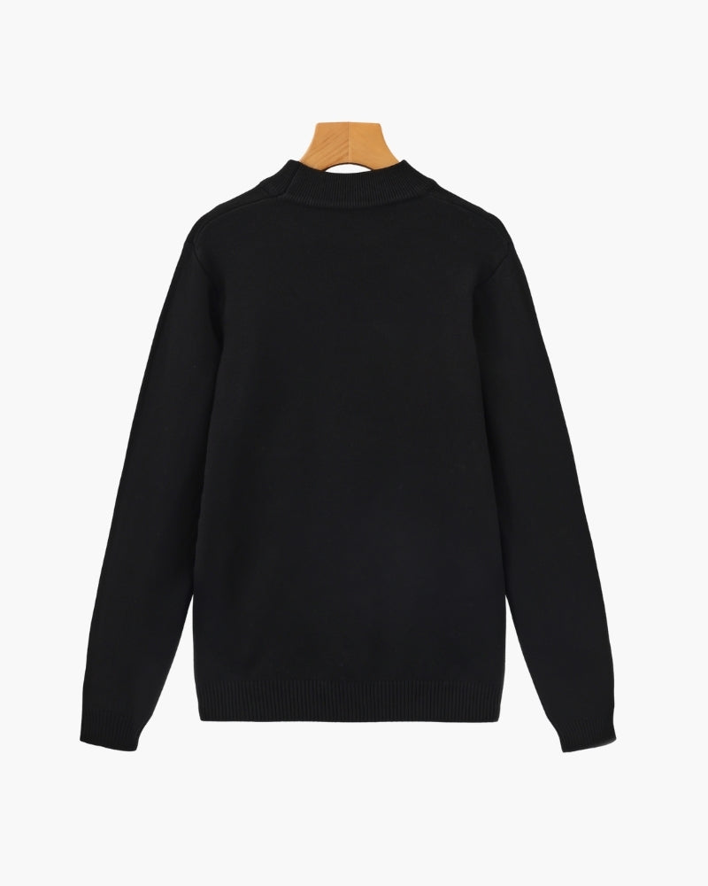 Jersey Esencial Acanalado de Cuello Falso