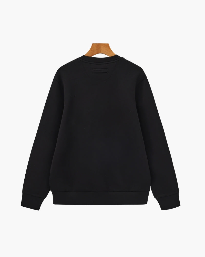 Sudadera Clásica de Mezcla Modal con Cuello Redondo