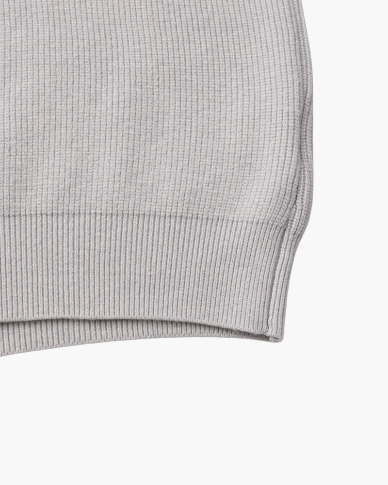 Pullover de Punto con Media Cremallera Refinado