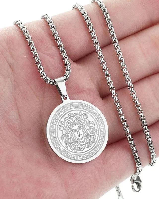 Cadena Larga Medusa (Oro y Plata)