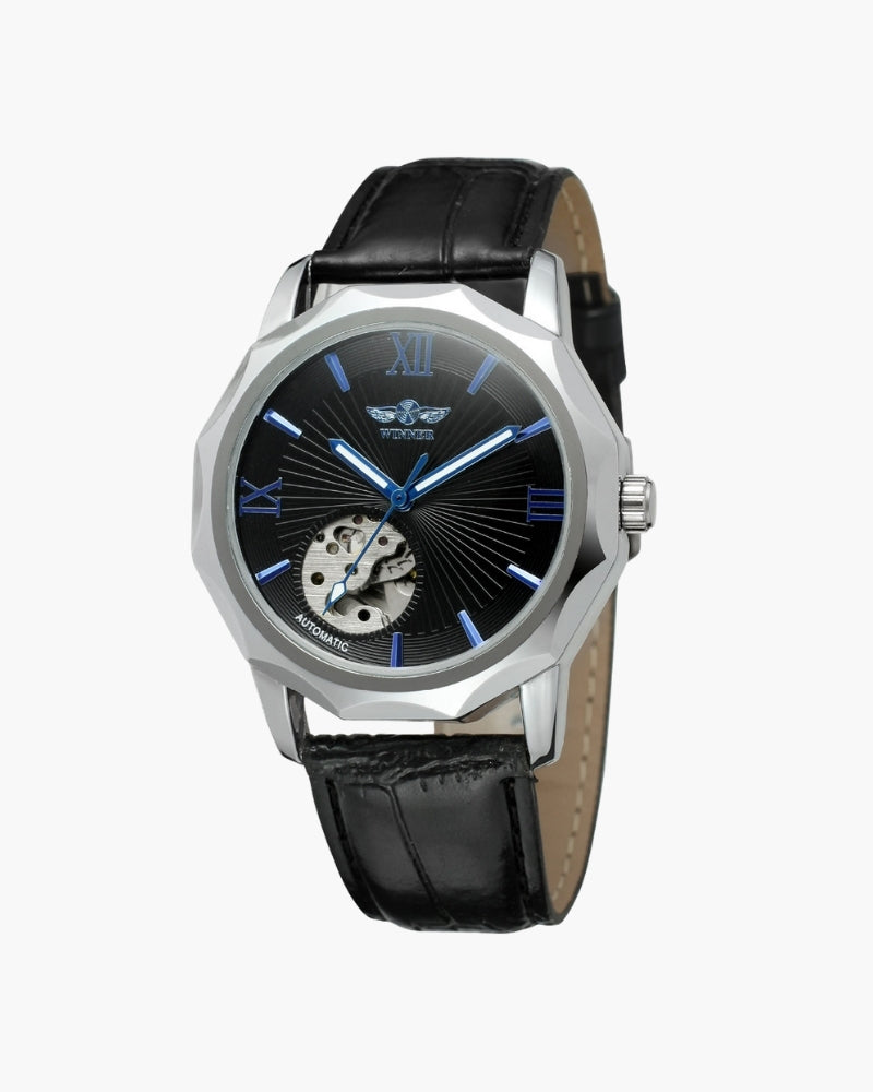 Reloj de Acero con Esfera Esqueleto Clásico