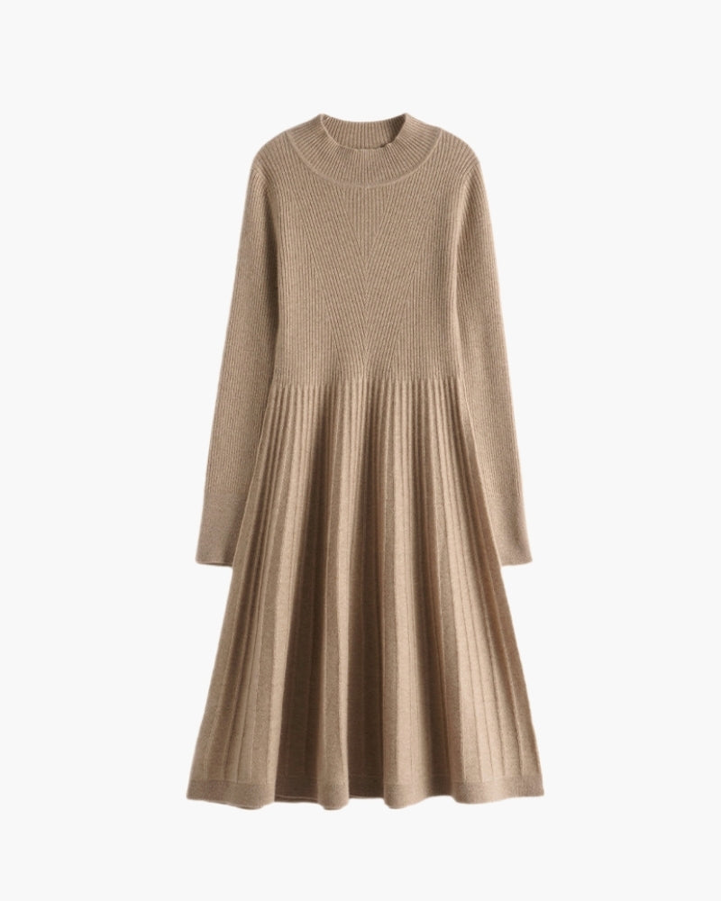 Vestido Acampanado de Cachemira Pura