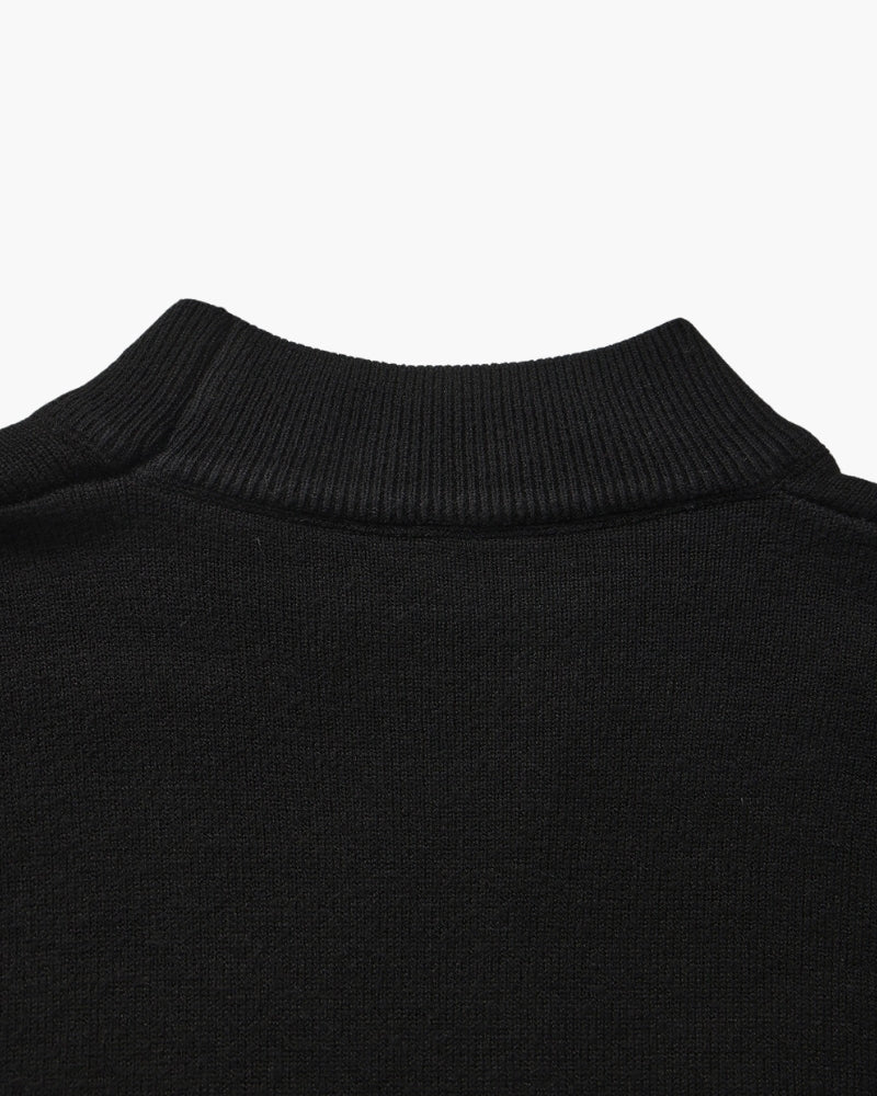 Jersey Esencial Acanalado de Cuello Falso