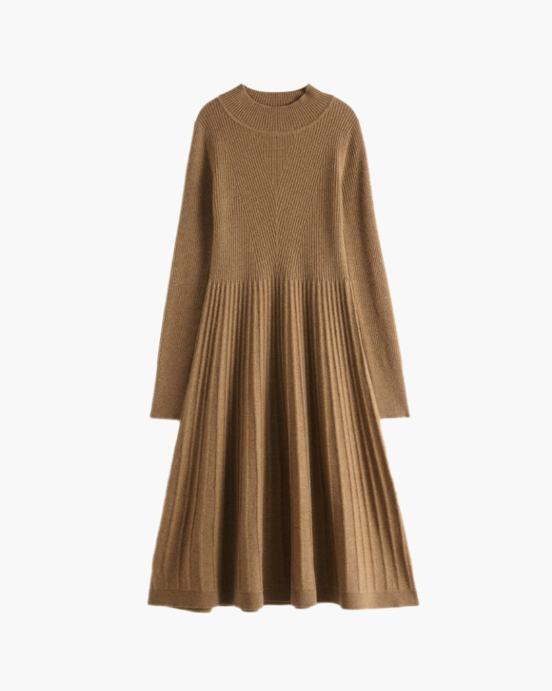 Vestido Acampanado de Cachemira Pura