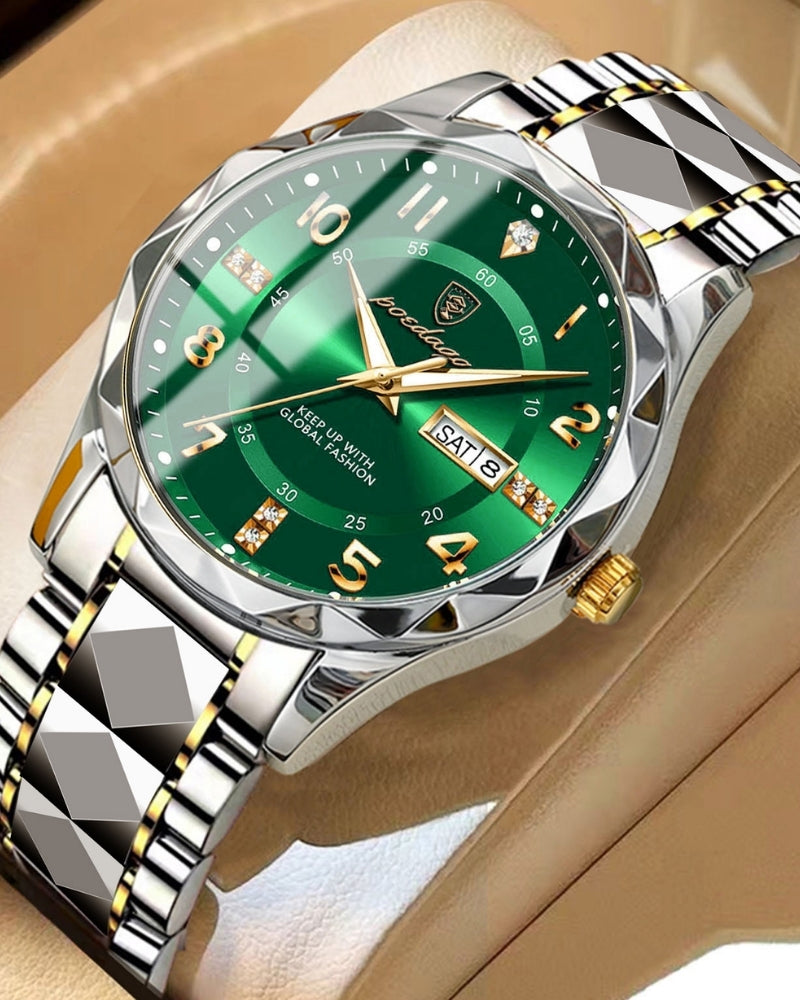 Reloj Clásico de Acero Bicolor