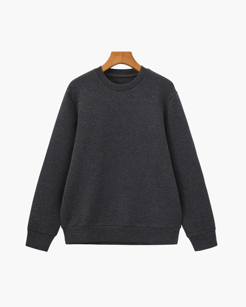 Sudadera Clásica de Mezcla Modal con Cuello Redondo