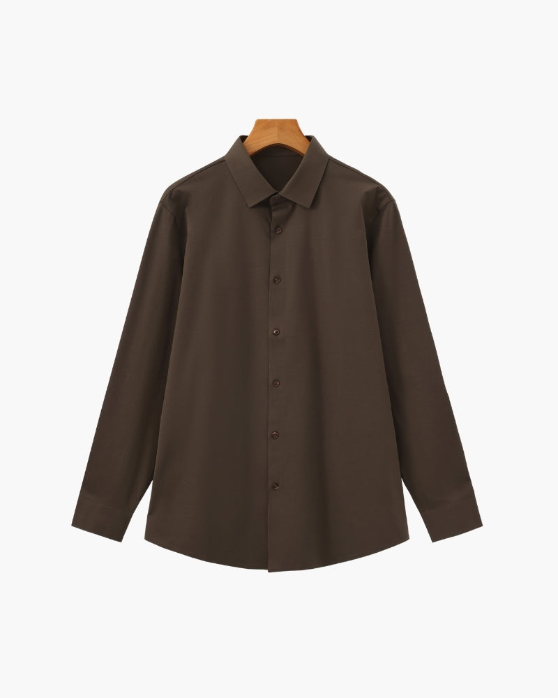 Camisa de Algodón Flex Entallada
