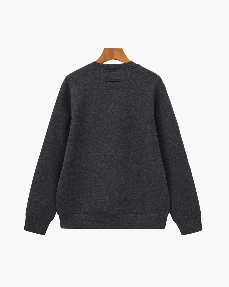 Sudadera Clásica de Mezcla Modal con Cuello Redondo