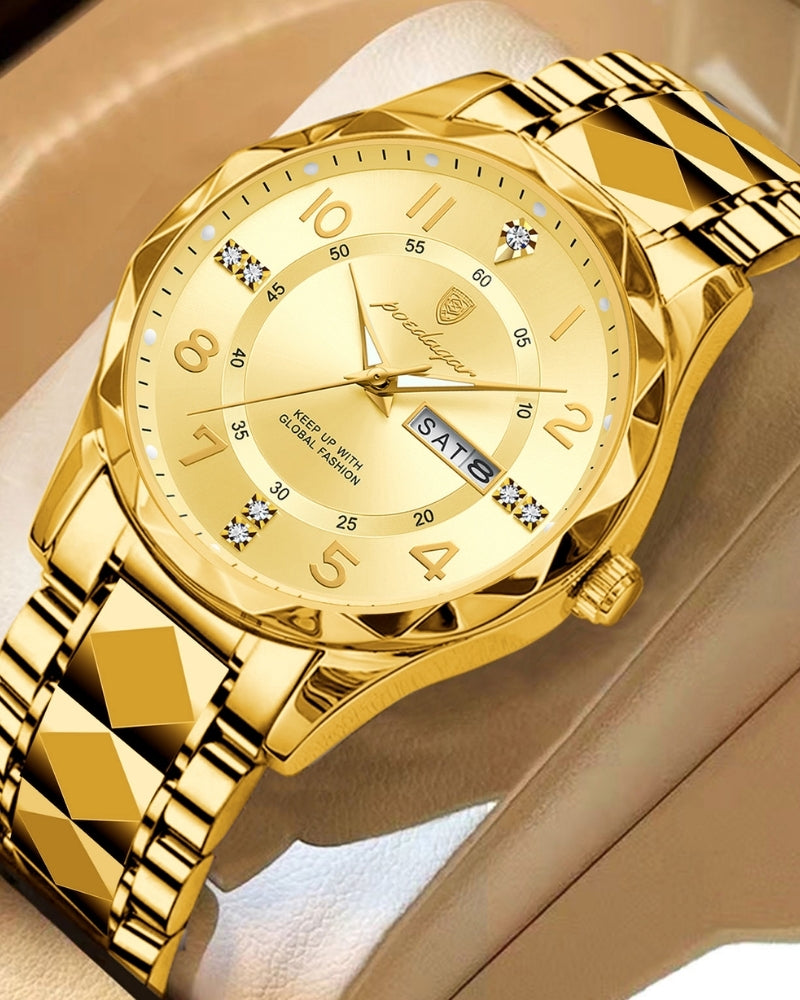 Reloj Clásico de Acero Bicolor