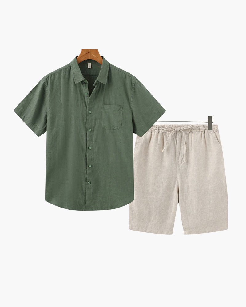 Conjunto de Lino Old Money (Shorts)
