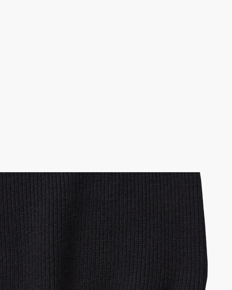 Pullover de Punto con Media Cremallera Refinado
