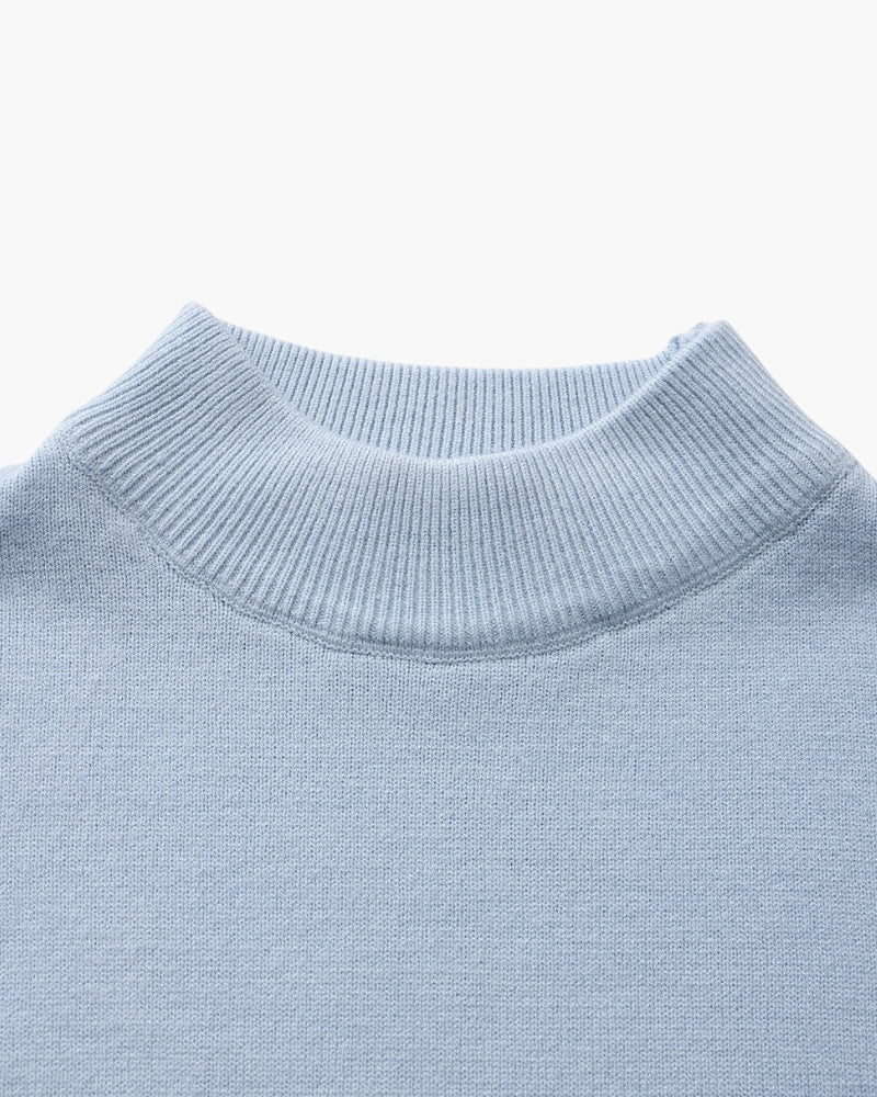 Jersey Esencial Acanalado de Cuello Falso
