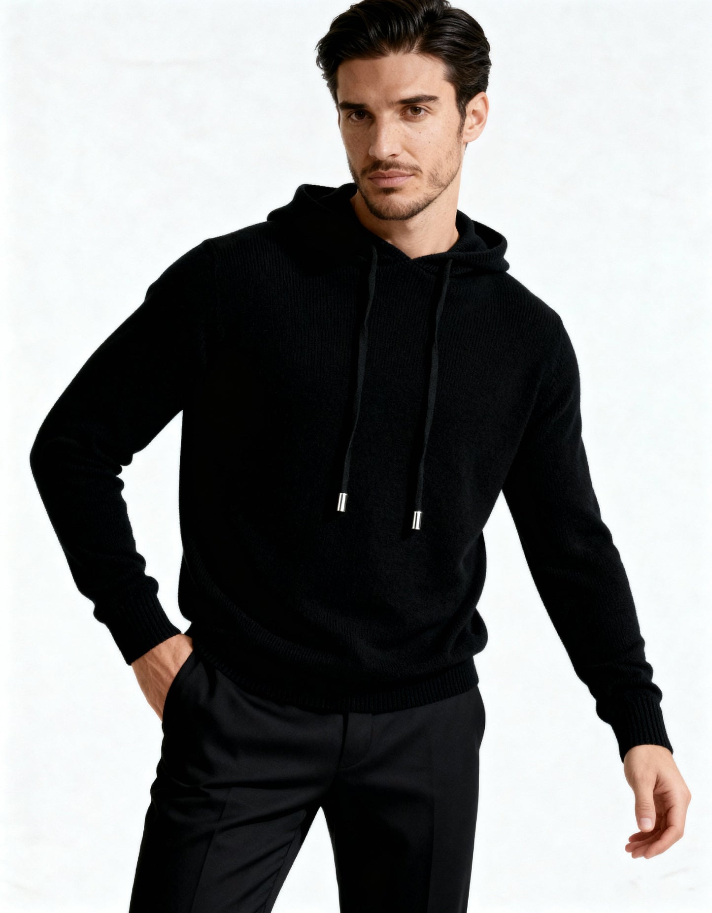 Sudadera con Capucha 100% Cachemira