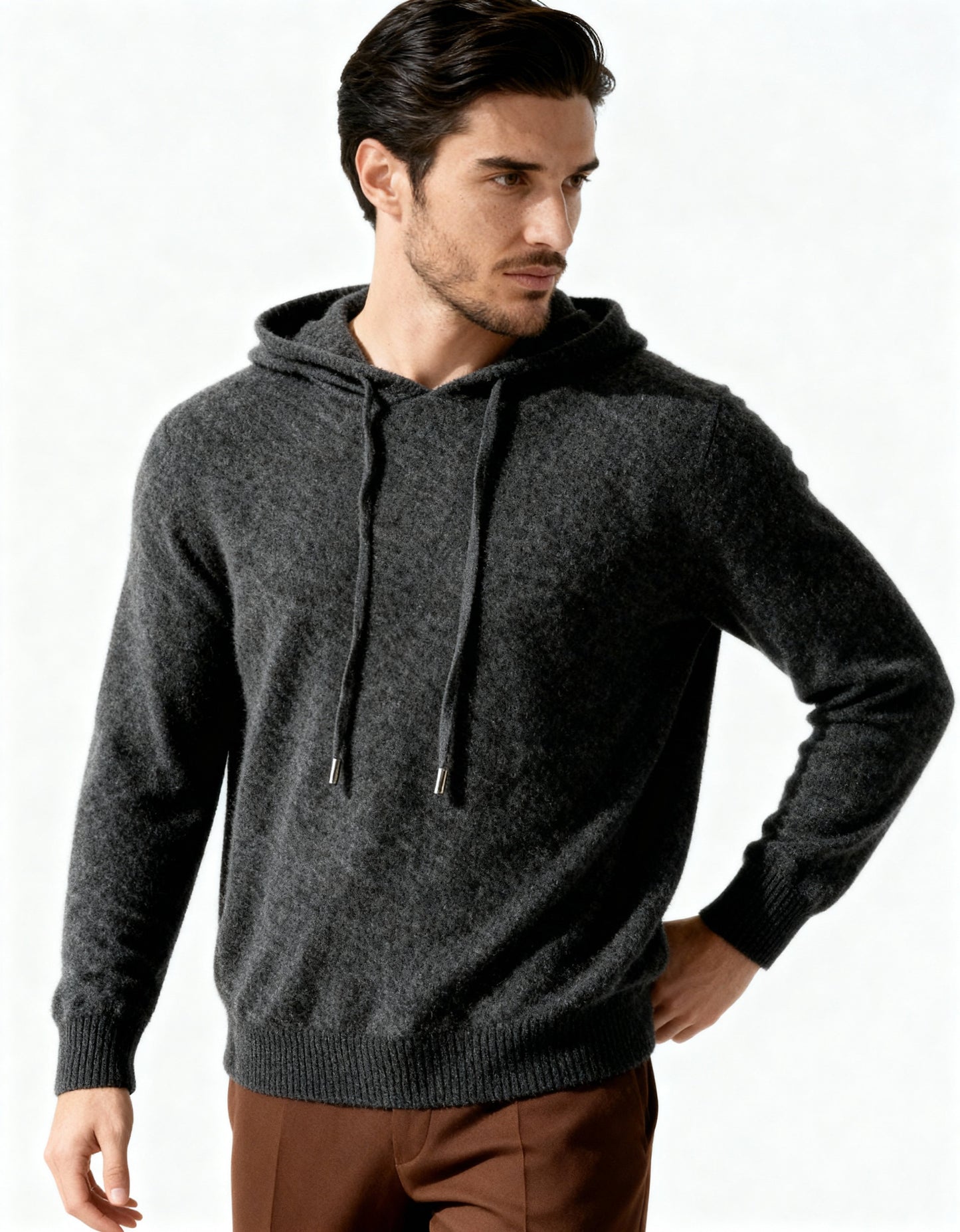 Sudadera con Capucha 100% Cachemira