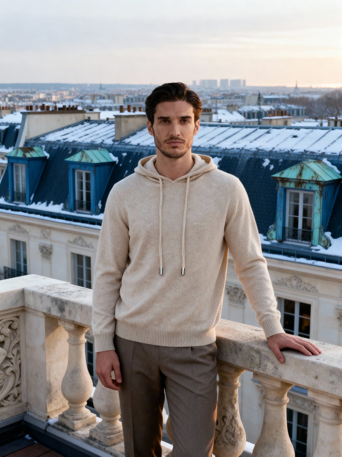 Sudadera con Capucha 100% Cachemira