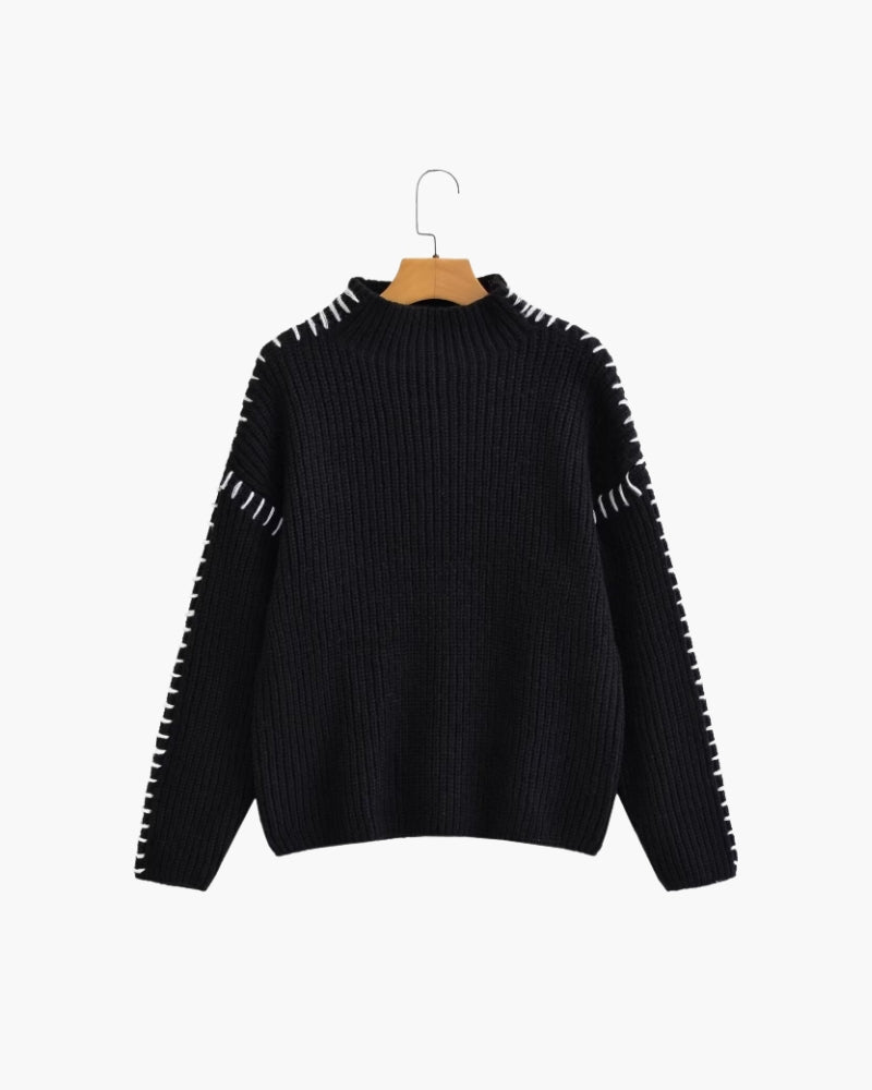 El Jersey de Punto Lila