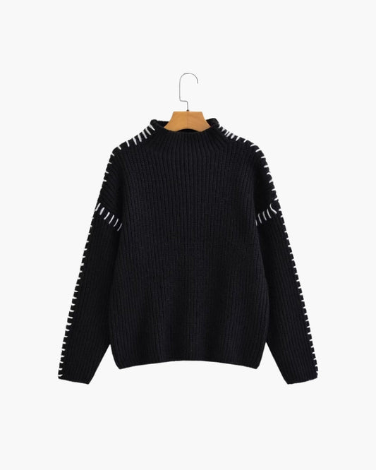 El Jersey de Punto Lila
