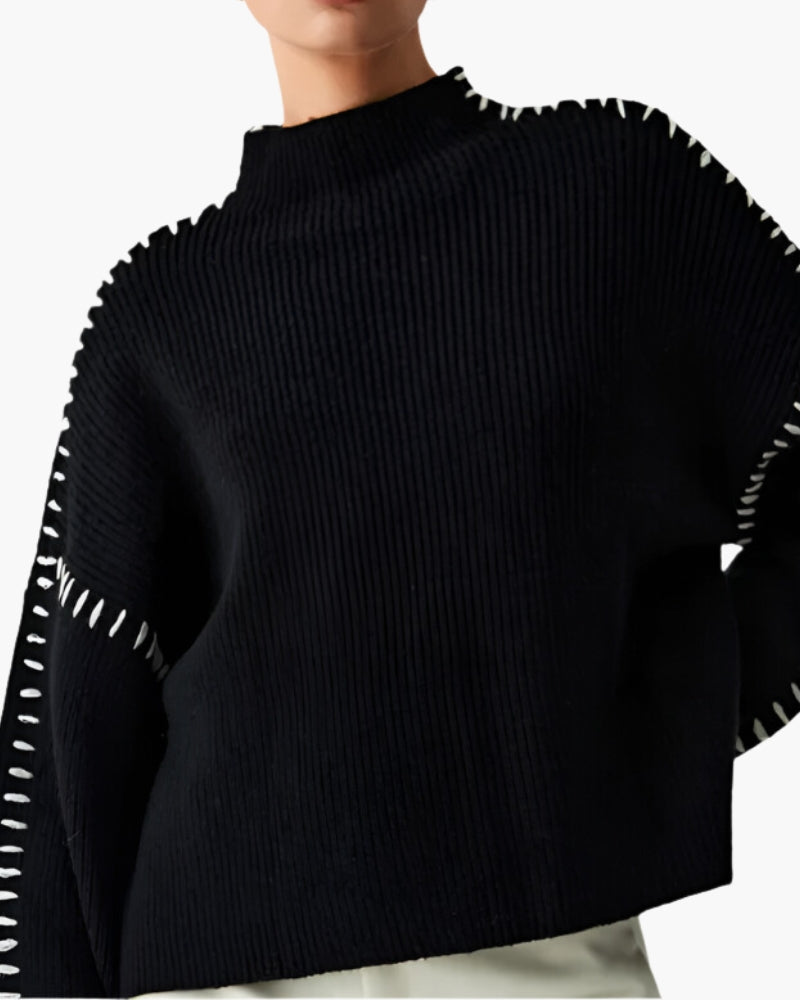 El Jersey de Punto Lila