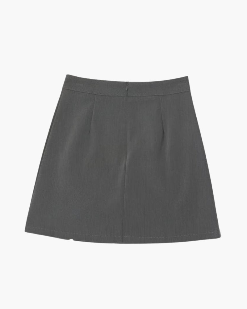 Minifalda Recta Oxford