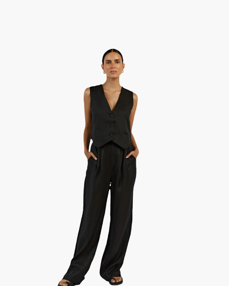 Conjunto de Dos Piezas de Lino Classy Lady
