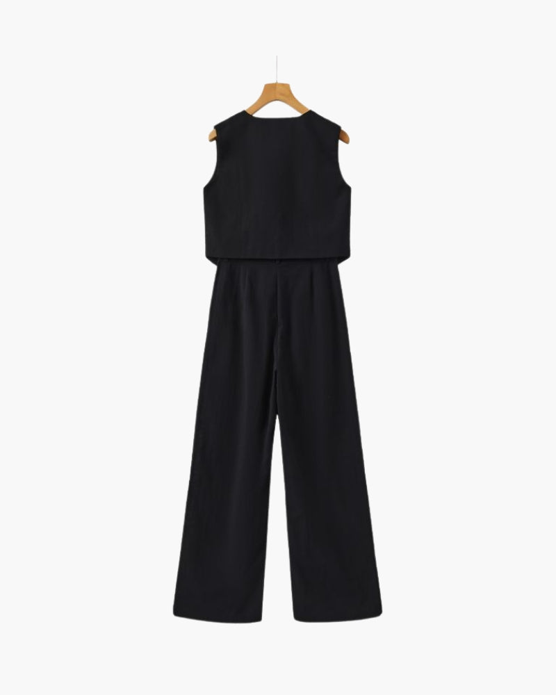 Conjunto de Dos Piezas de Lino Classy Lady