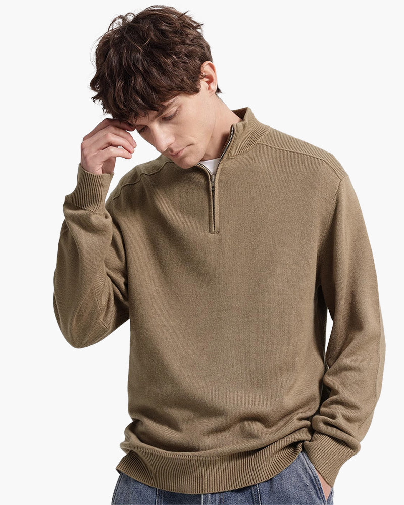Sudadera con Cremallera 100% Lana Merino