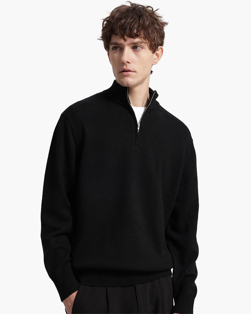 Sudadera con Cremallera 100% Lana Merino