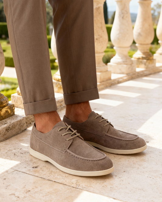 Zapatos Premium de Ante con Cordones