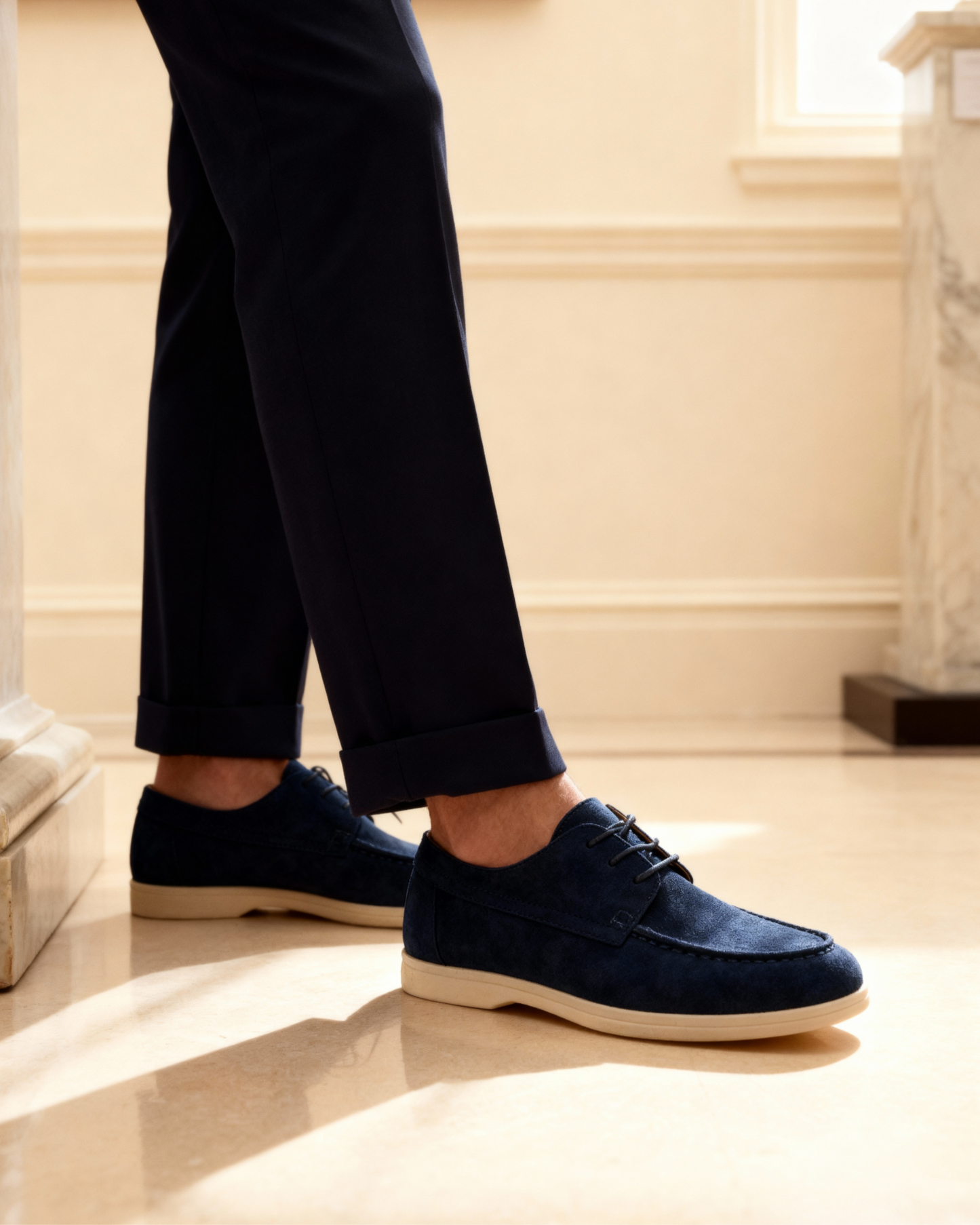 Zapatos Premium de Ante con Cordones