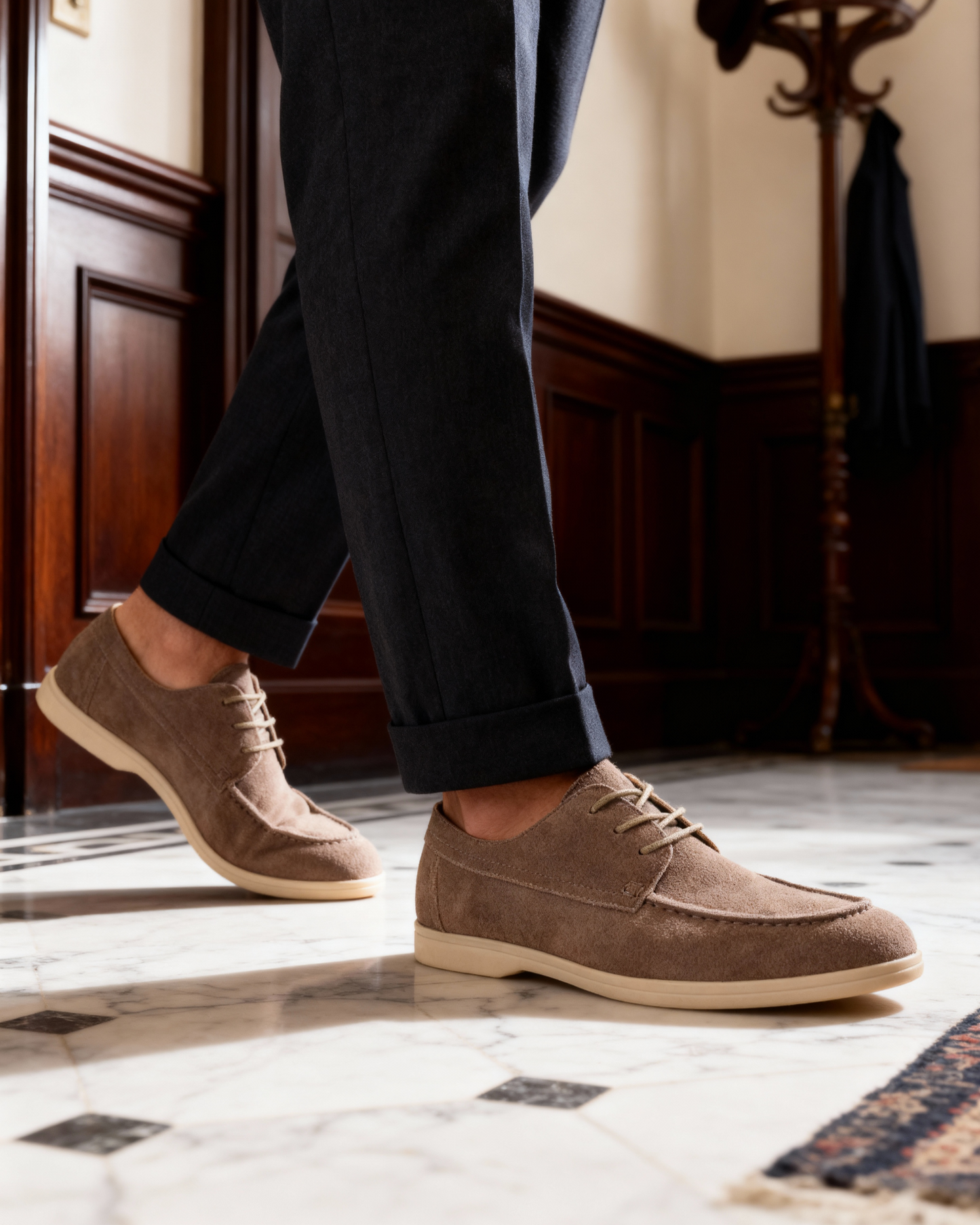 Zapatos Premium de Ante con Cordones