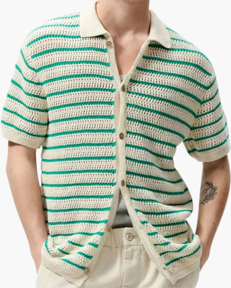 Camisa de Punto con Botones Marbella