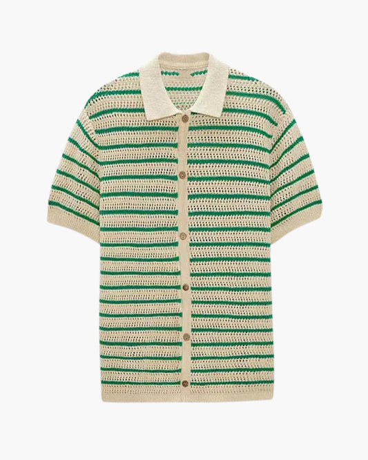 Camisa de Punto con Botones Marbella