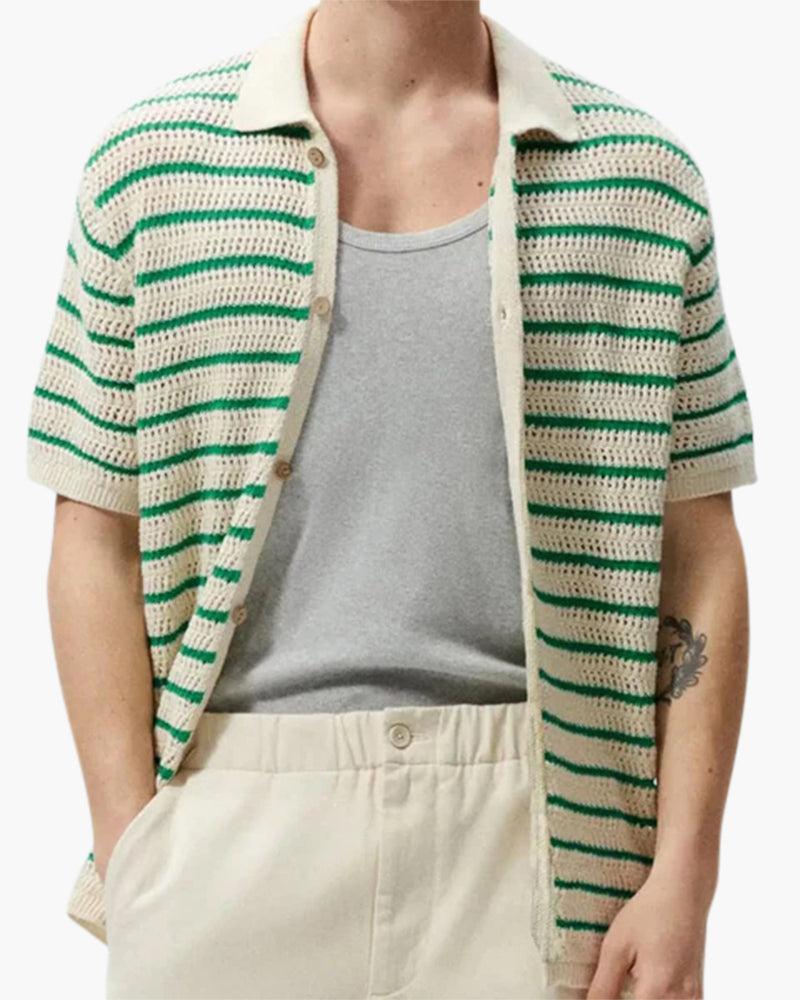 Camisa de Punto con Botones Marbella