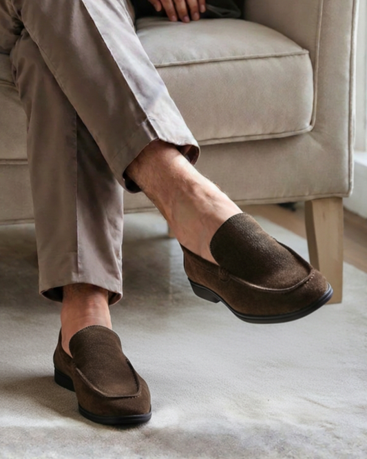 Mocasines Premium de Ante - Suela Negra