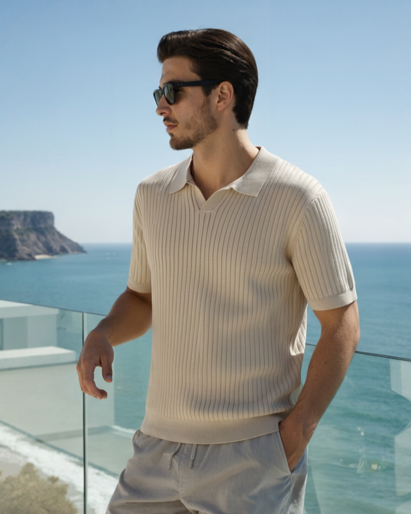 Polo Acanalado Premium